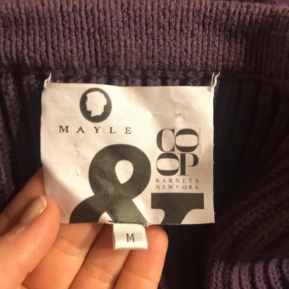 Purple empire MAYLE for BARNEY’s COOP szM cardigan - Picture 5 of 6